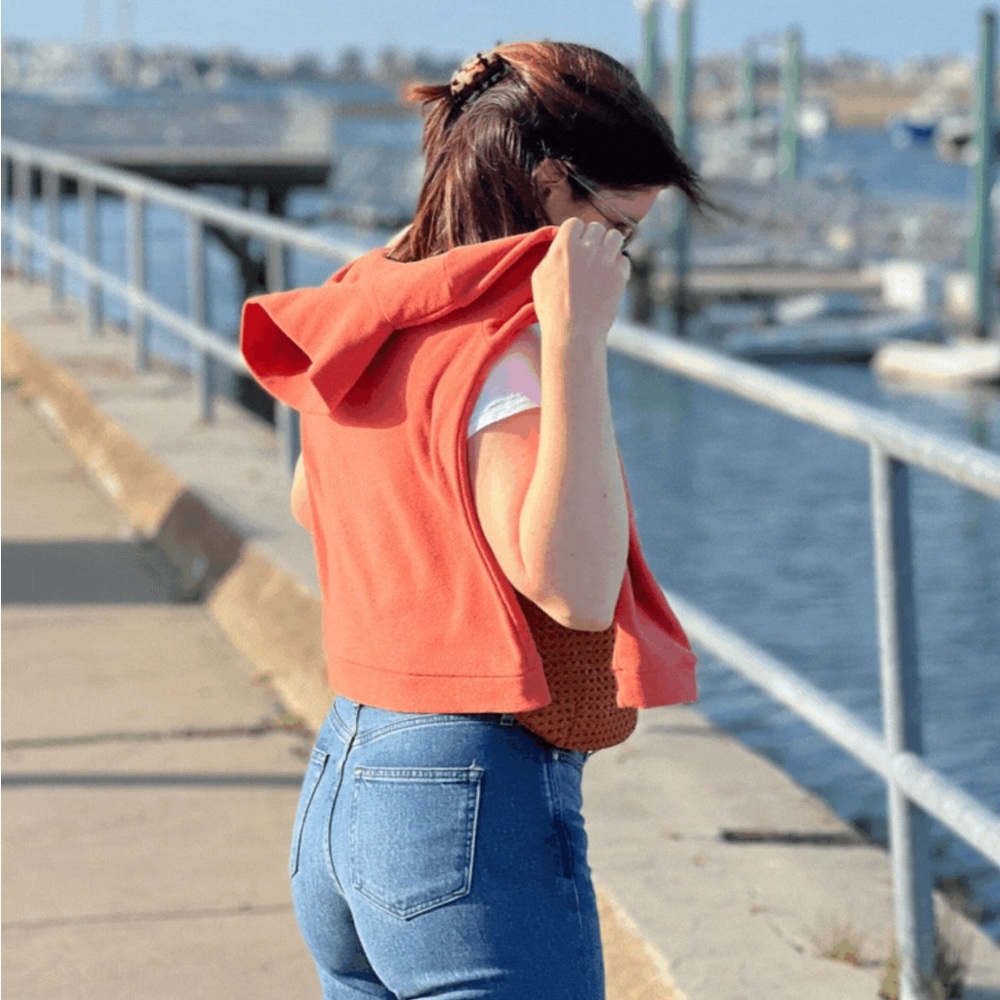 Dudley Stephens x For Now Terry Park Slope Turtleneck in Nantucket Sunrise - Picture 2 of 4